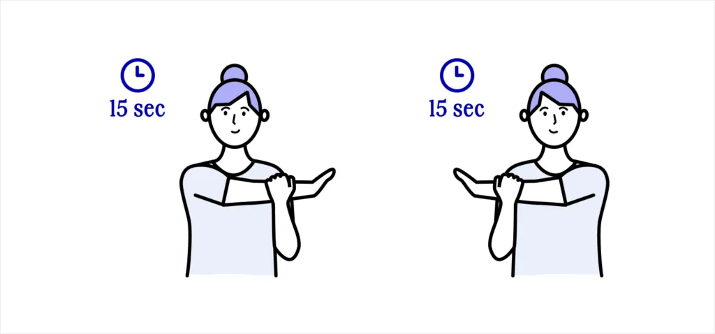 Illustration - étirement des épaules